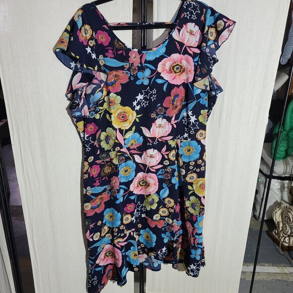 Flowing Floral Midi Dress - Picture 1 of 7